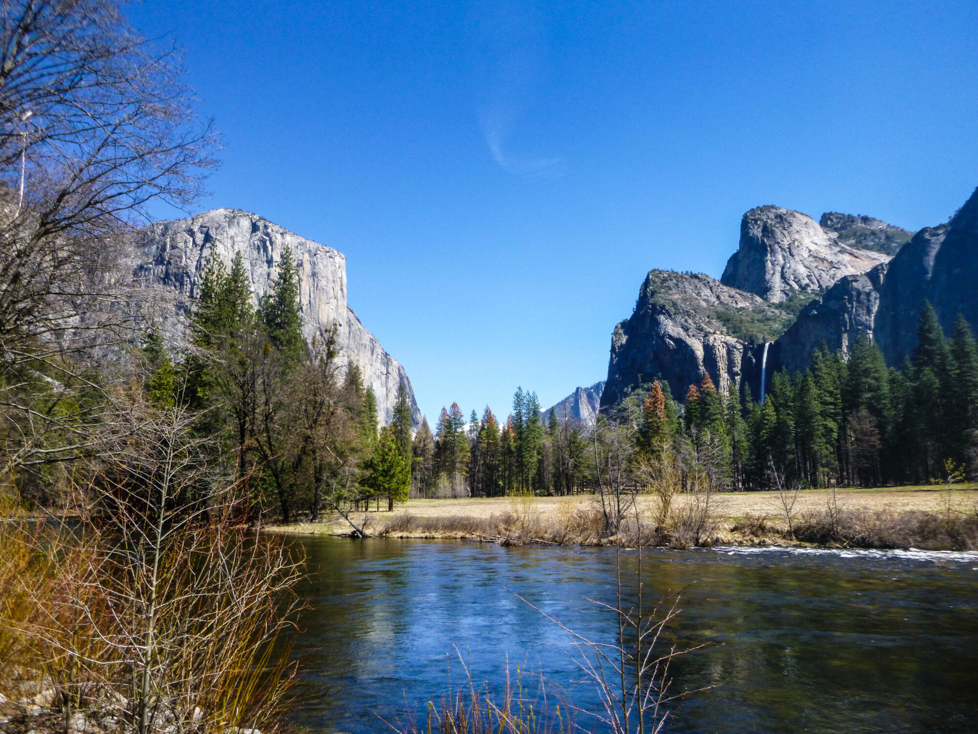 El Cap, Three Brothers and the Merced River